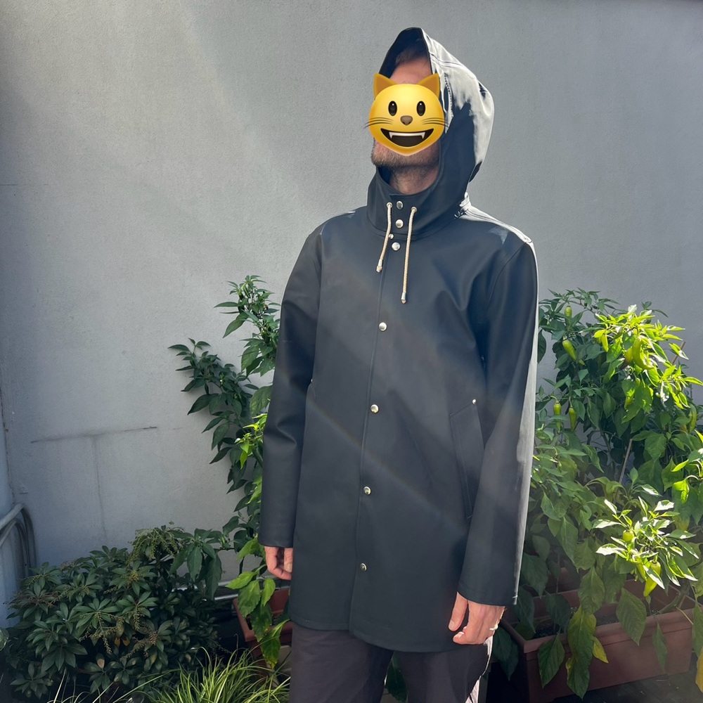 Stutterheim Black Rain Jacket